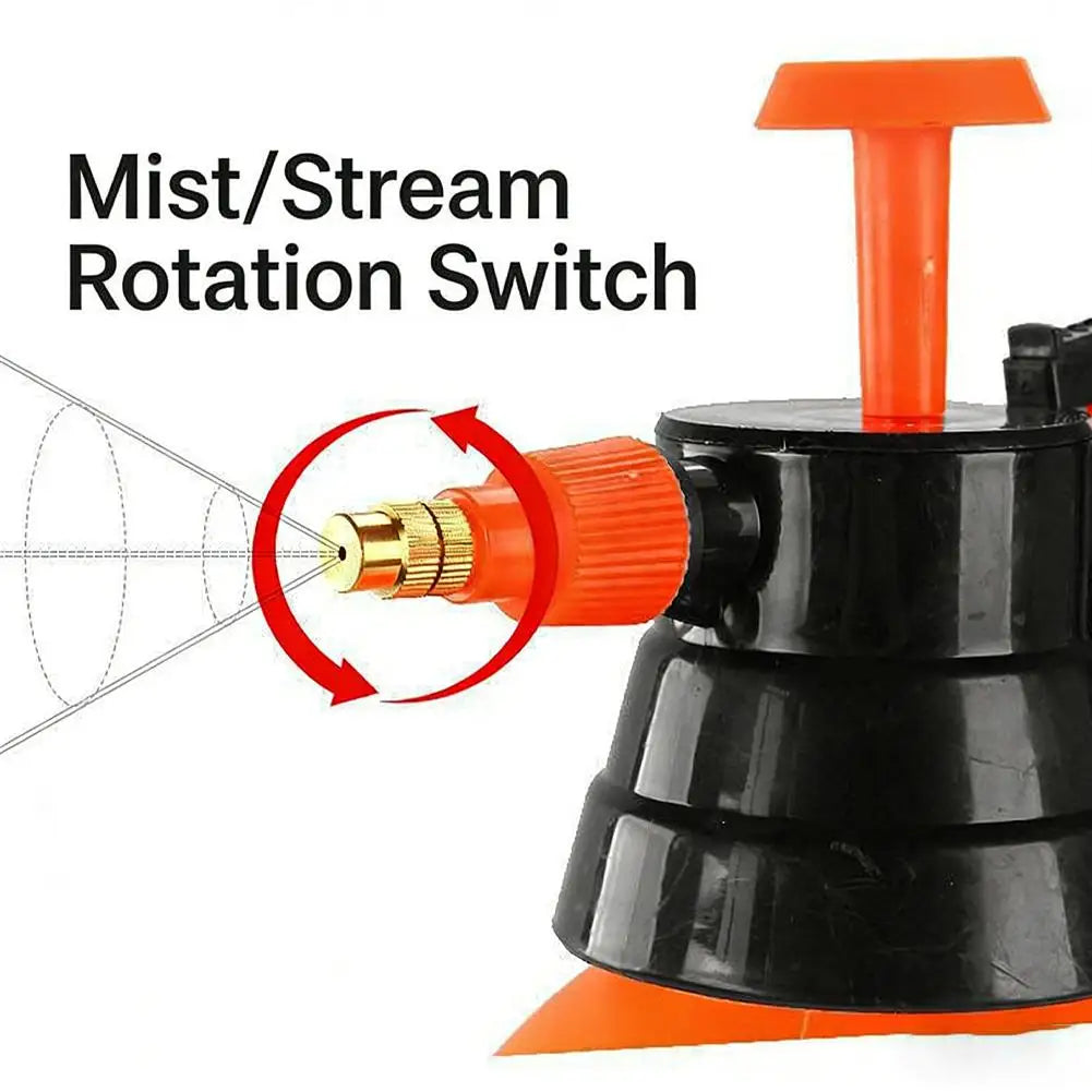 3/2L Hand Pressure Sprayer Spray Bottle Garden Sprayer Head & Metal Extended Nozzle for Watering Cleaning Disinfection Sprayers Peaceful Pleasures Health and Wellness