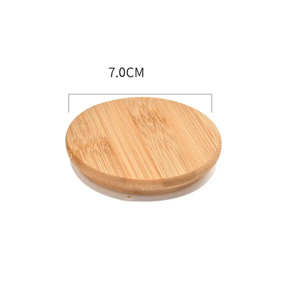 Bamboo Wood Cup Lid with Silicone Ring | Tea Set Cover