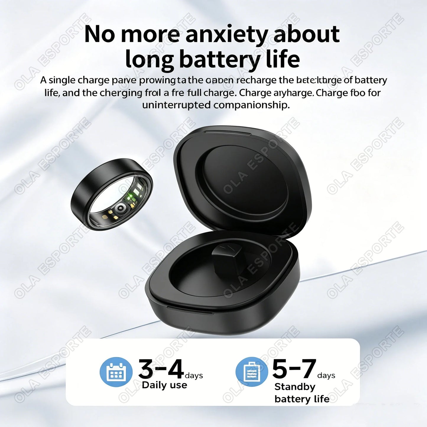 Smart Ring – Heart Rate, SpO₂ & Sleep Tracker | 5ATM