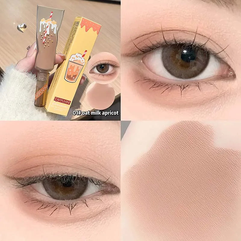 Cappuvini Matte Liquid Eyeshadow Cream | Milk Tea Colors