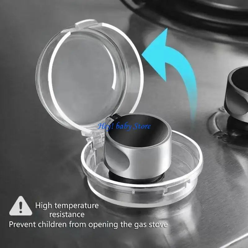 Child Safety Gas Stove Knob Cover Protector | Clear Plastic