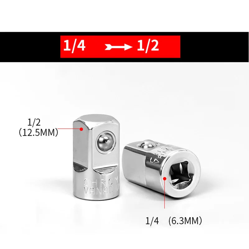 Ratchet Wrench Socket Adapter Converter 1 4 3 8 2 Female Male Drive