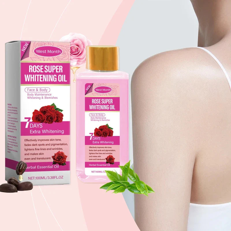 Rose Body Oil – Vitamin C, Hyaluronic Acid & Tea Tree | 100ml