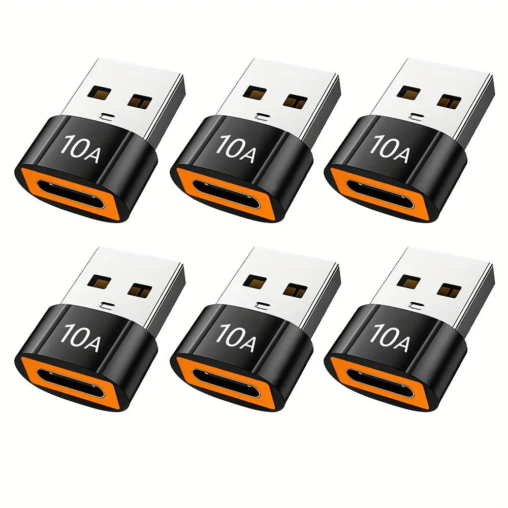 OTG Adapter USB To Type C Adapter USB Male to Type C Female Converter Fast Charging Data Transfer For PC Xiaomi Samsung Peaceful Pleasures Health and Wellness B-6 PCS
