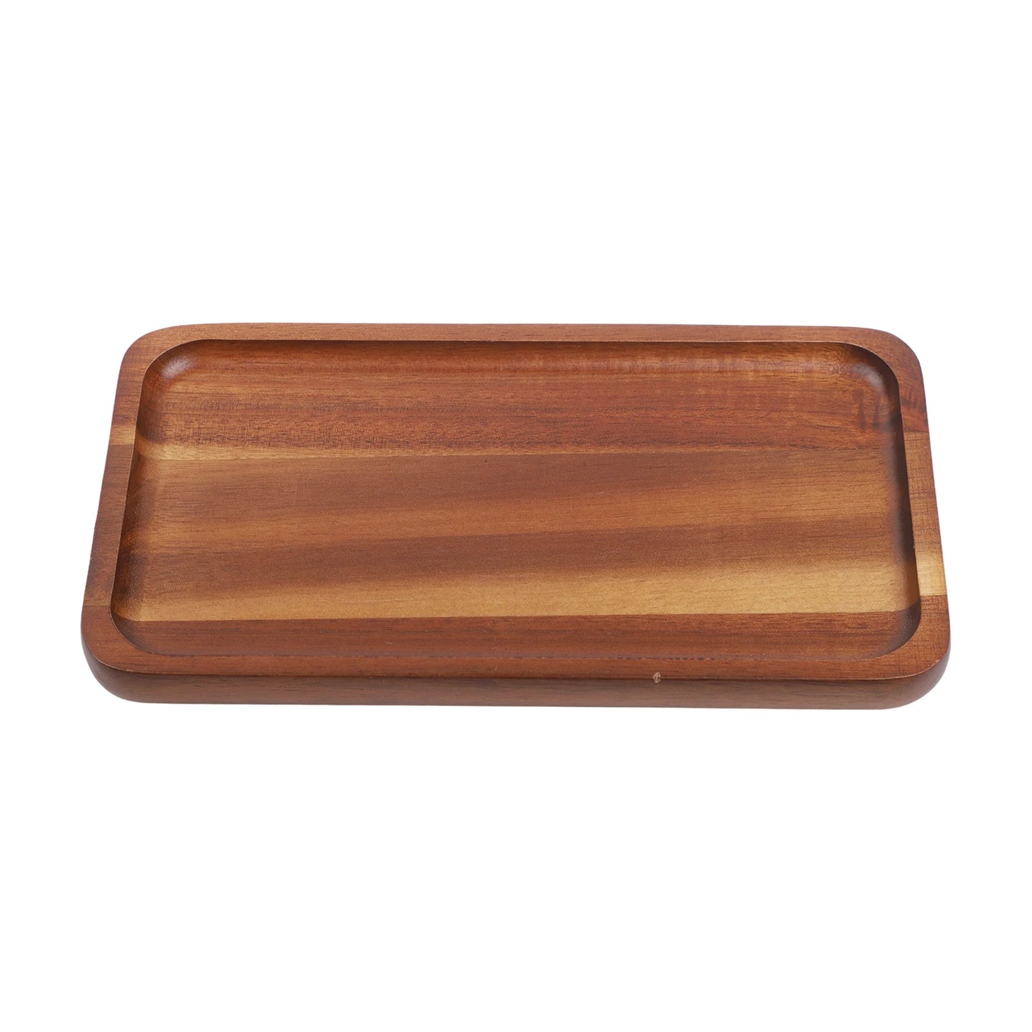 Wooden Serving Tray Rectangular Coordinating Drink Dessert Plating