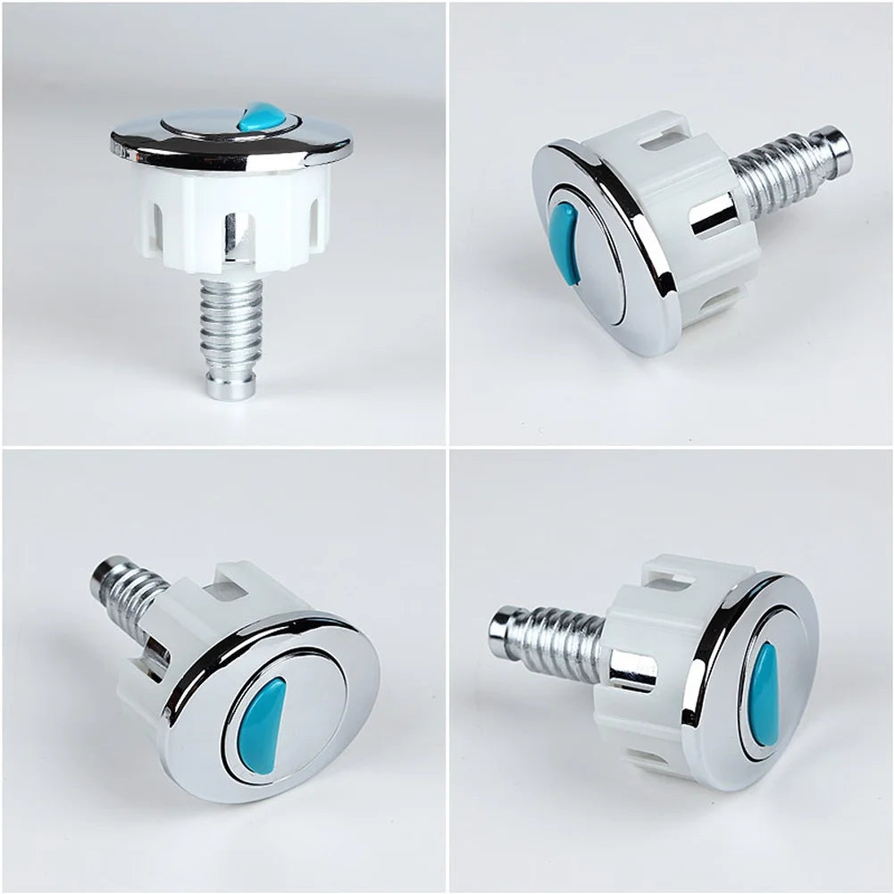 Chrome Plated ABS Dual Flush Toilet Button Compatible European