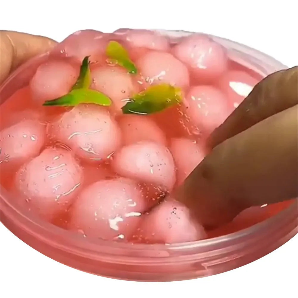 Peach Scented Cloud Slime – Color Mixing Stress Relief Putty Toy