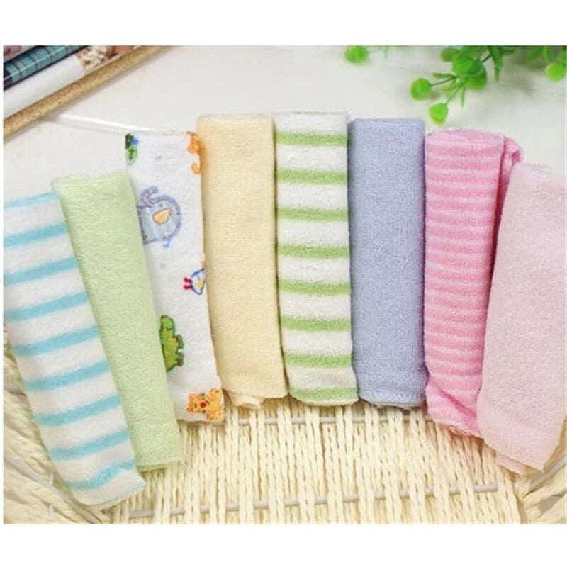 8-Pack Baby Washcloths | Soft Organic Cotton Newborn Face Wipes