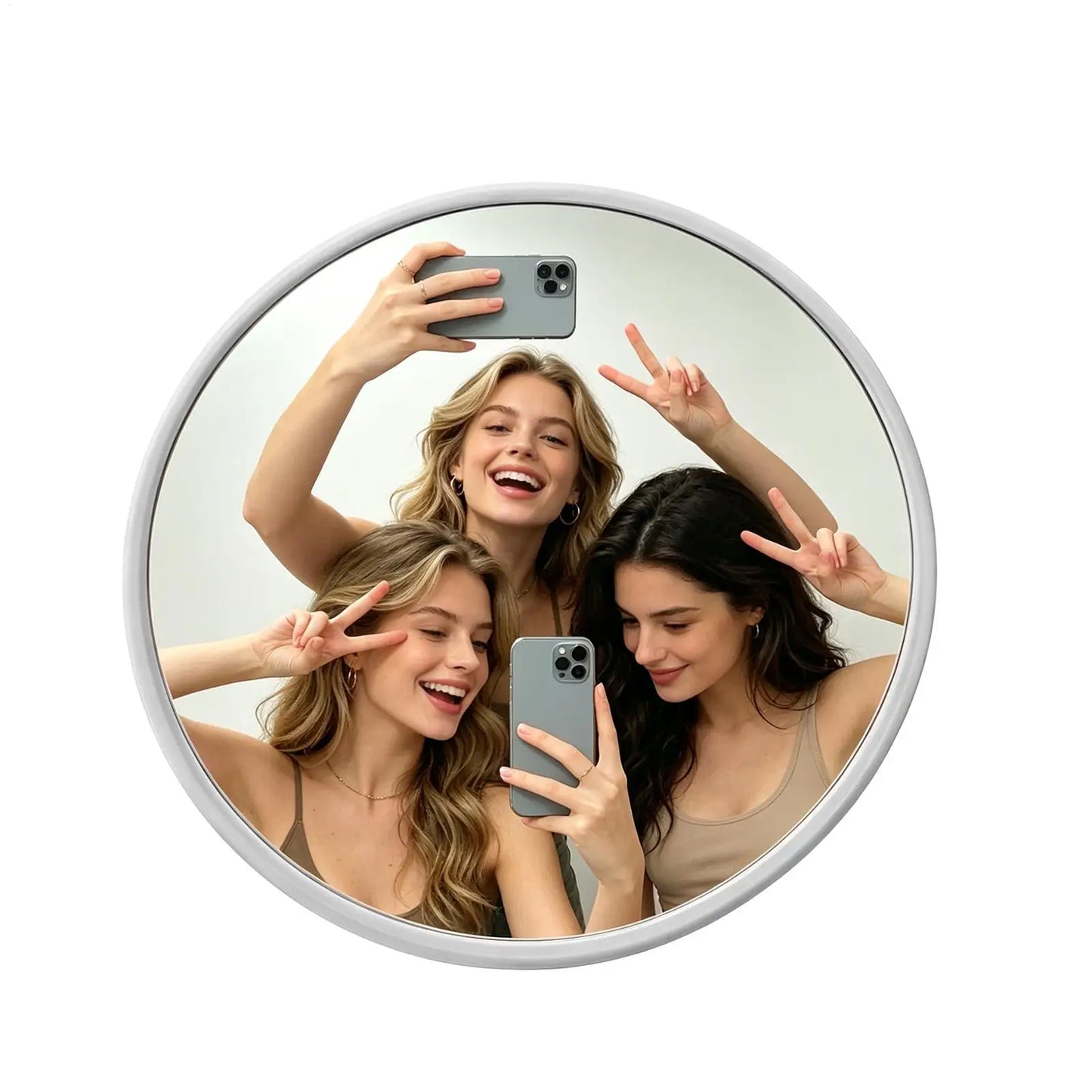 Portable Convex Wide-Angle Travel Mirror for Selfies & Vlogging