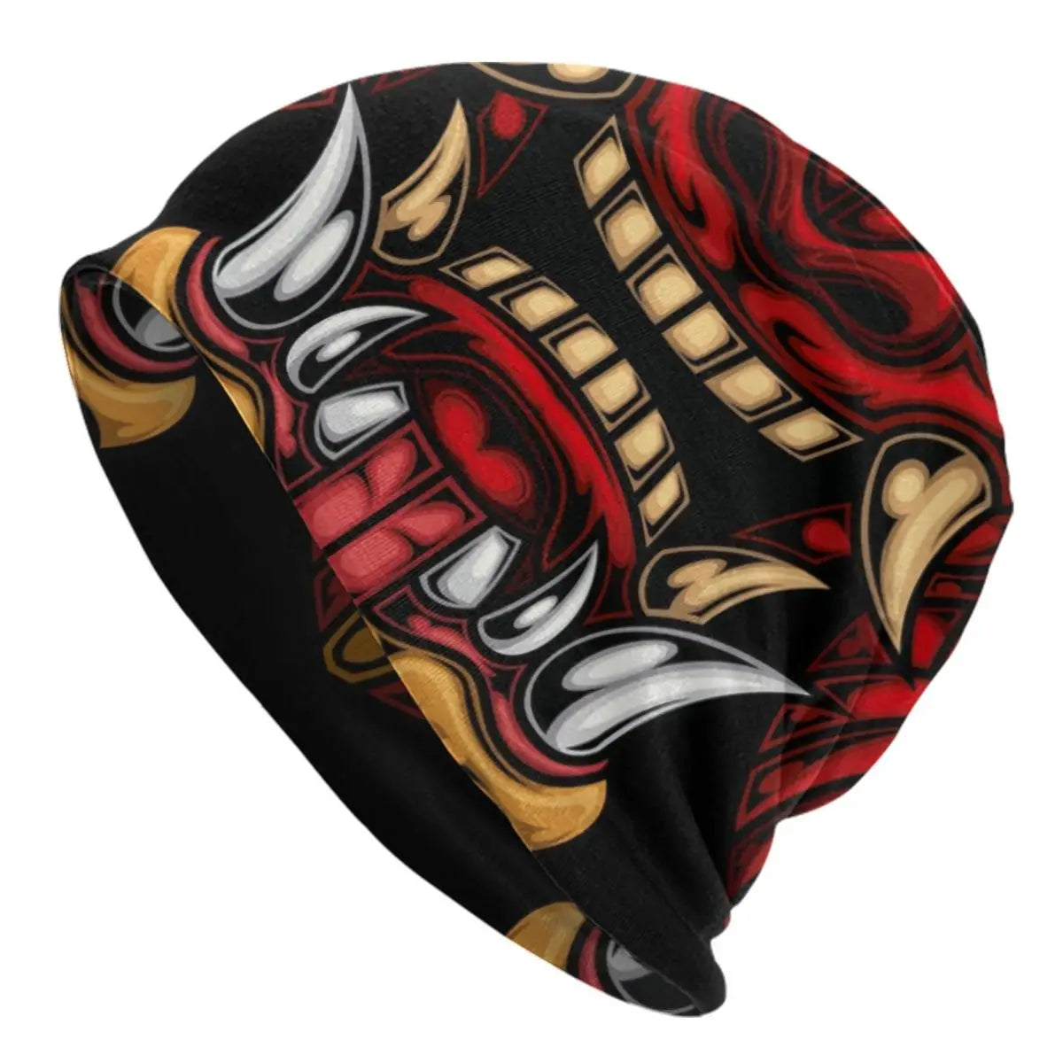 Japanese Samurai Knit Beanie Hat | Hip Hop Unisex Skullies