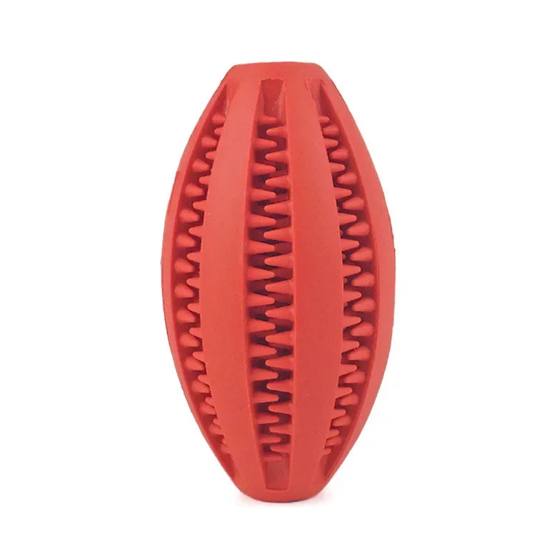 Natural Rubber Dog Chew Ball | Treat-Dispensing Teeth Toy