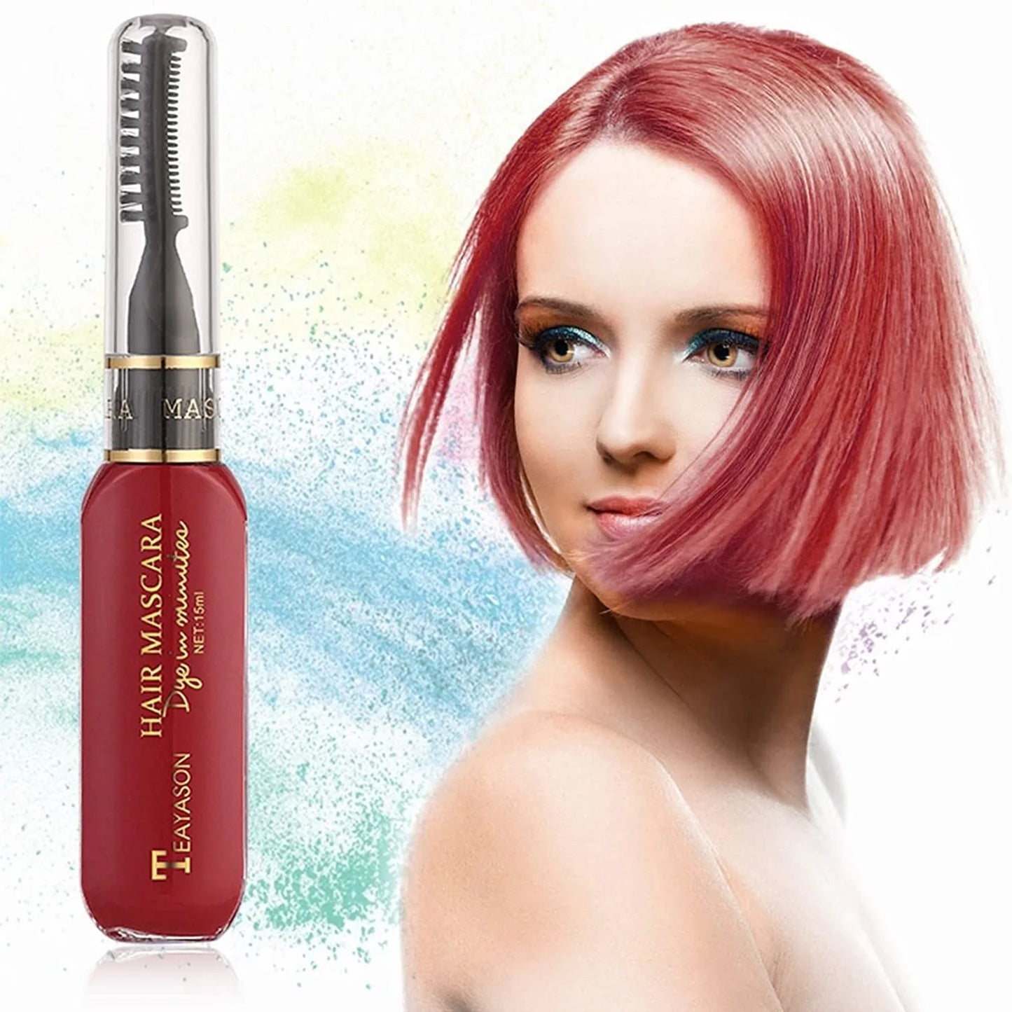 13 Colors Disposable Hair Dye Temporary Hair Mascara Instantly Hair Color Diy Great Gift Casual Party Stage Performance Decor Peaceful Pleasures Health and Wellness Wine One Size