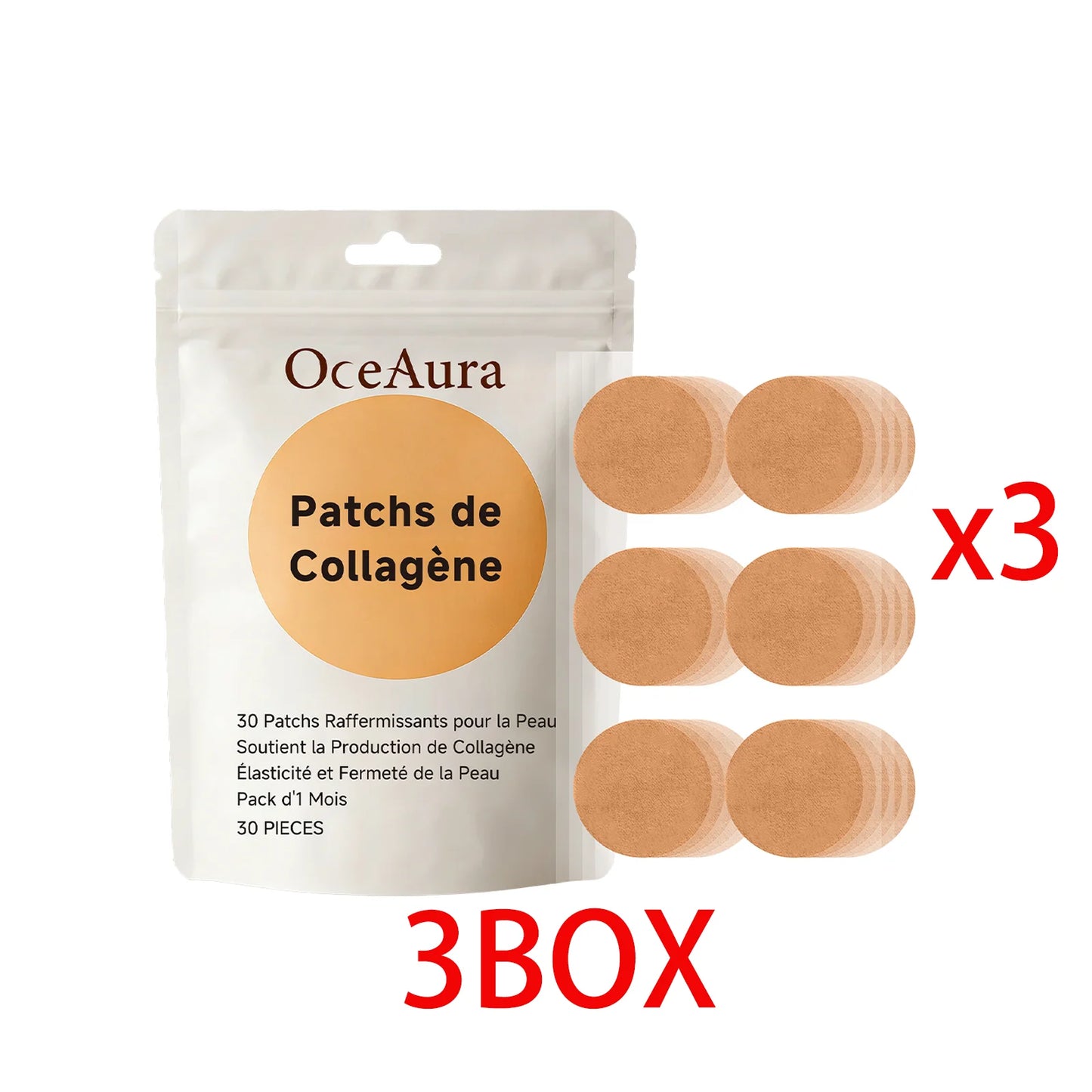 OceAura Collagen Hydrating Skin Patches 30pcs | Moisturizing