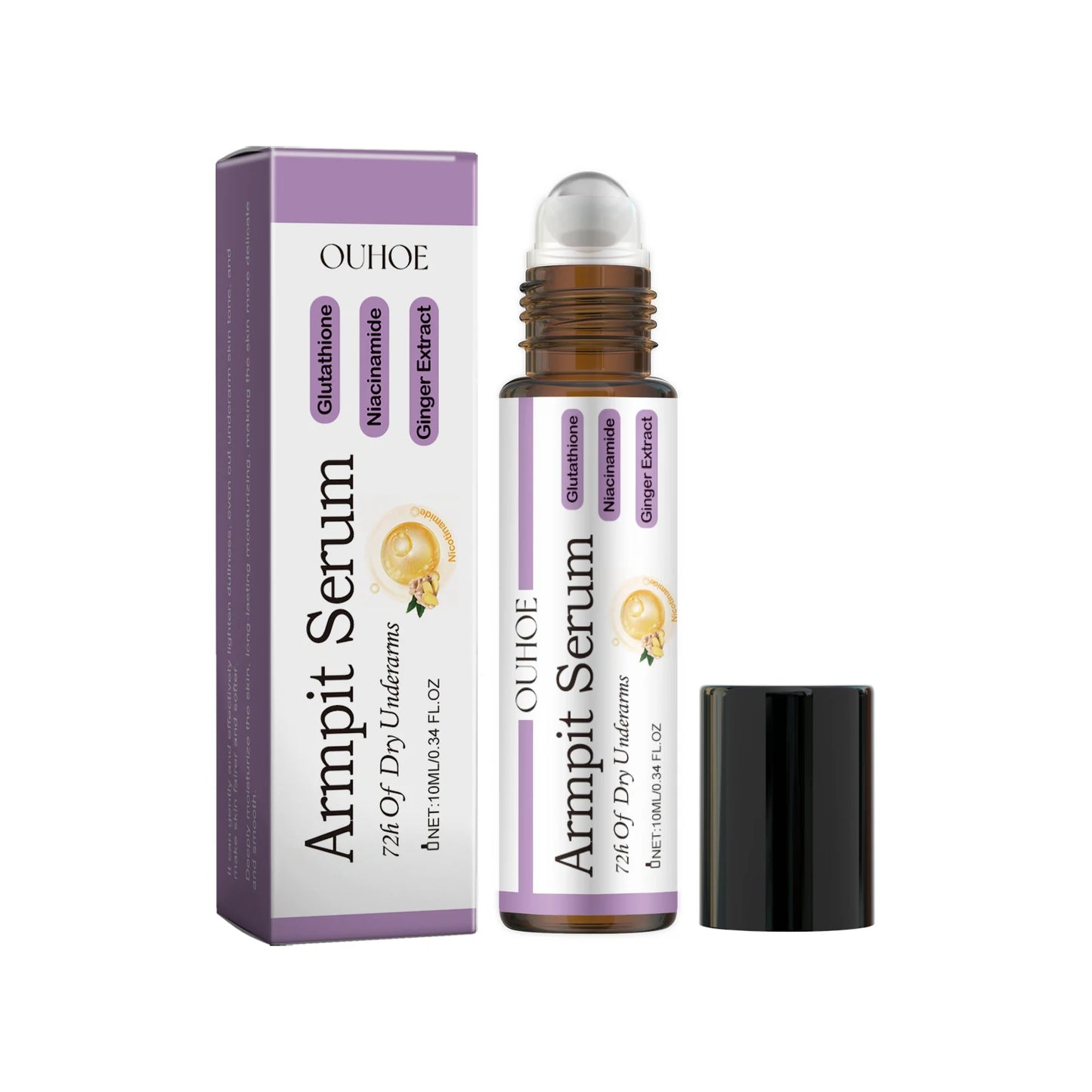 OUHOE Underarm Whitening Serum – Brightening Roll-On, 10ml