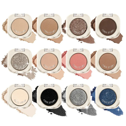 12-Shade Matte & Shimmer Nude Eyeshadow Palette | Multi-Use Eyeshadow Palette Peaceful Pleasures Health and Wellness