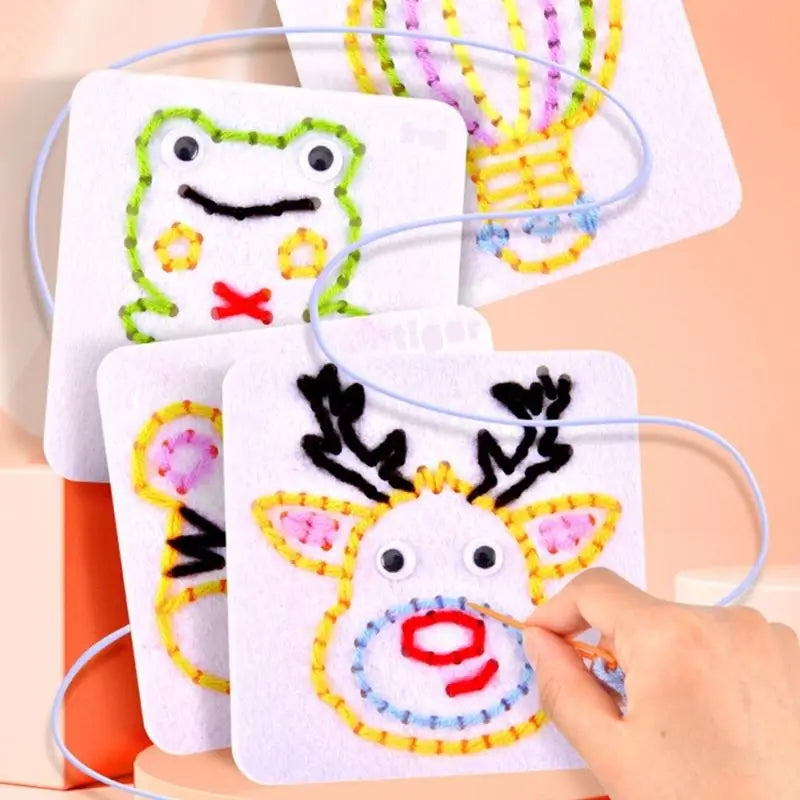 Kids Cartoon Sewing Lacing Toy | Fine Motor Skills for Toddlers