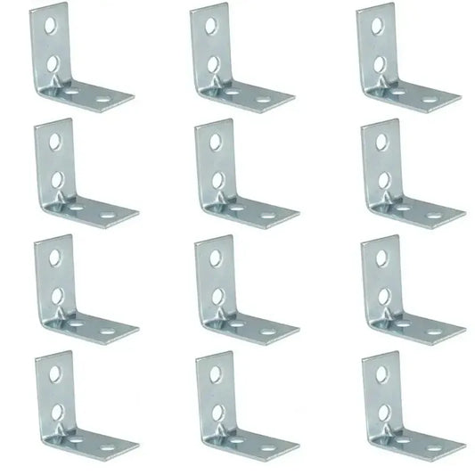 12pcs L-Shaped Metal Corner Brackets – Right Angle Shelf Braces Corner Brackets Peaceful Pleasures Health and Wellness