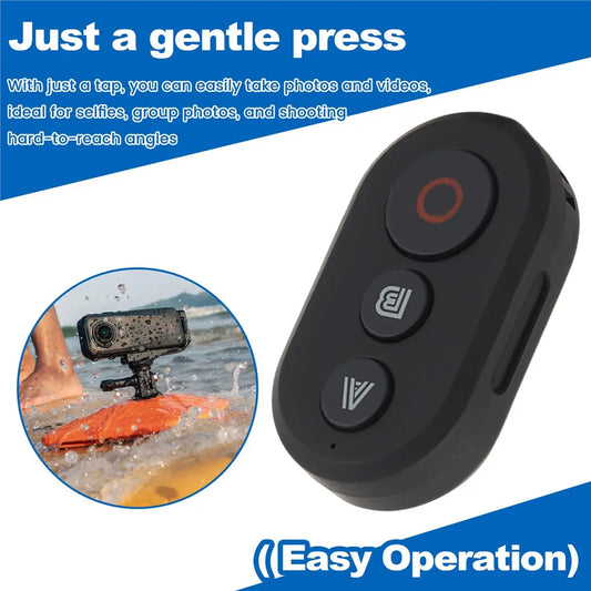 Bluetooth Remote Shutter for Insta360 X4 X3 & GoPro 13 12 11
