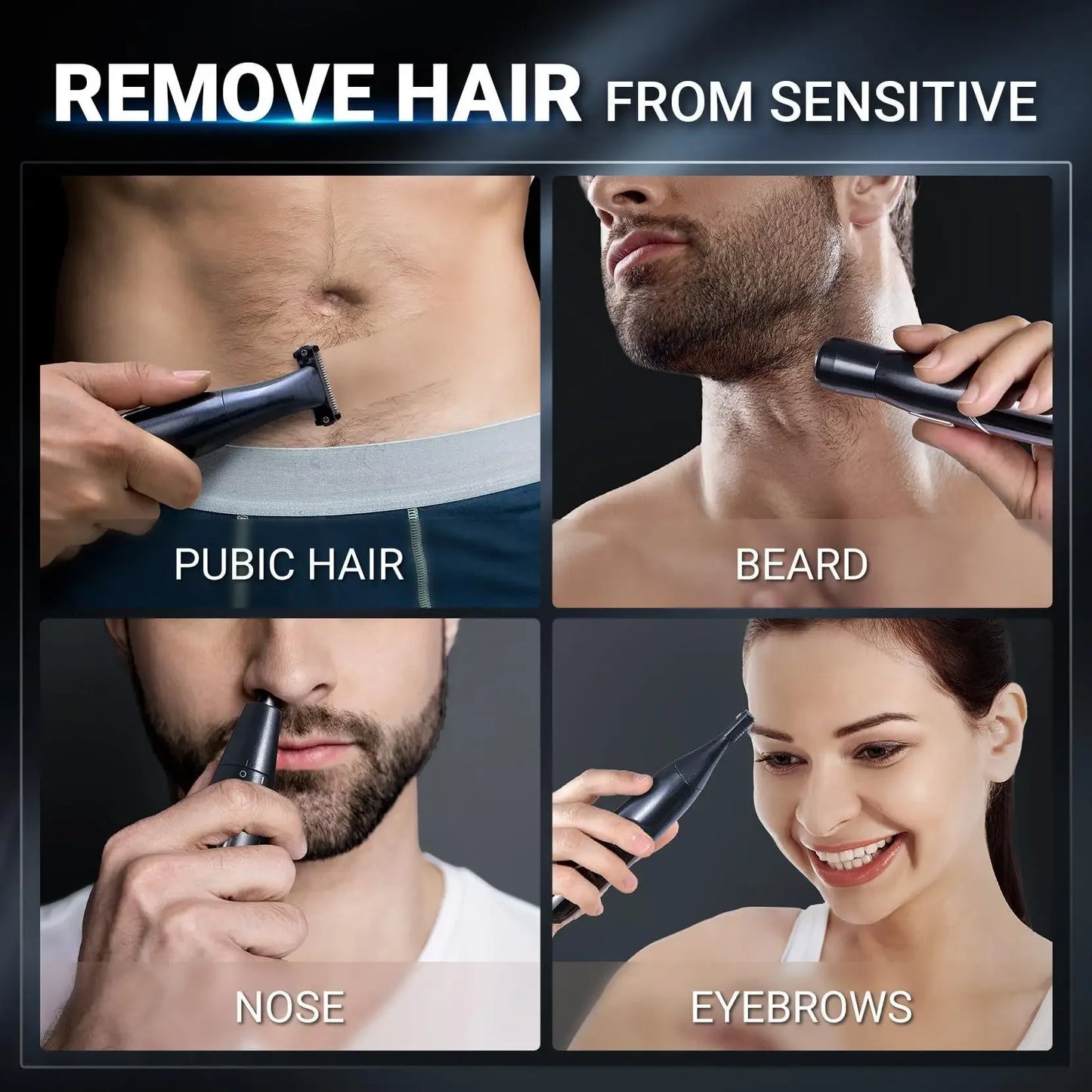 Men's Electric Body & Beard Trimmer | Rechargeable Shaver