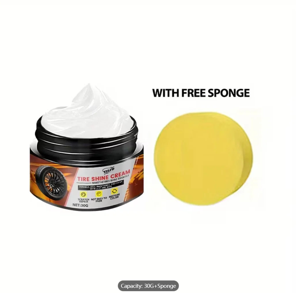 Car Plastic Restorer & Tire Shine 30G | UV Protection Anti-Fade