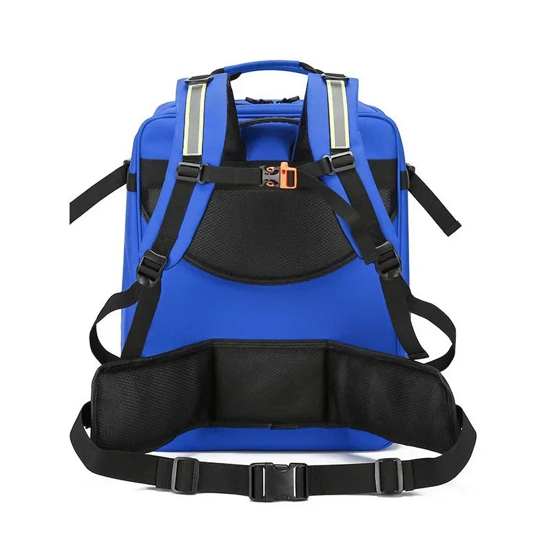 1200D Tear Resistant Fire Control Rescue First Aid Kits Outdoor Waterproof Storage Backpack Knapsack Travel Camping Bag Peaceful Pleasures Health and Wellness