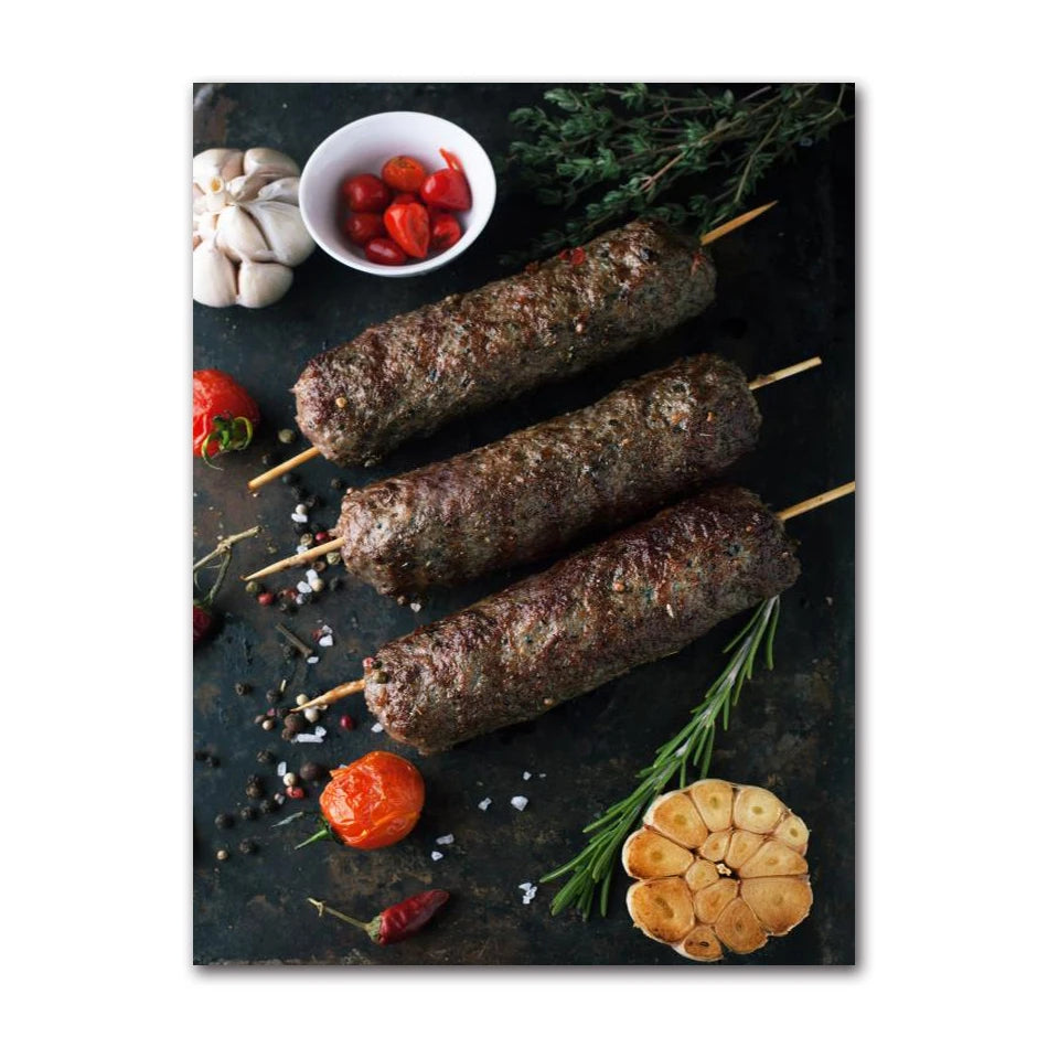 Spices Peppers Herbs Kitchen Canvas Wall Art | HD Unframed Print