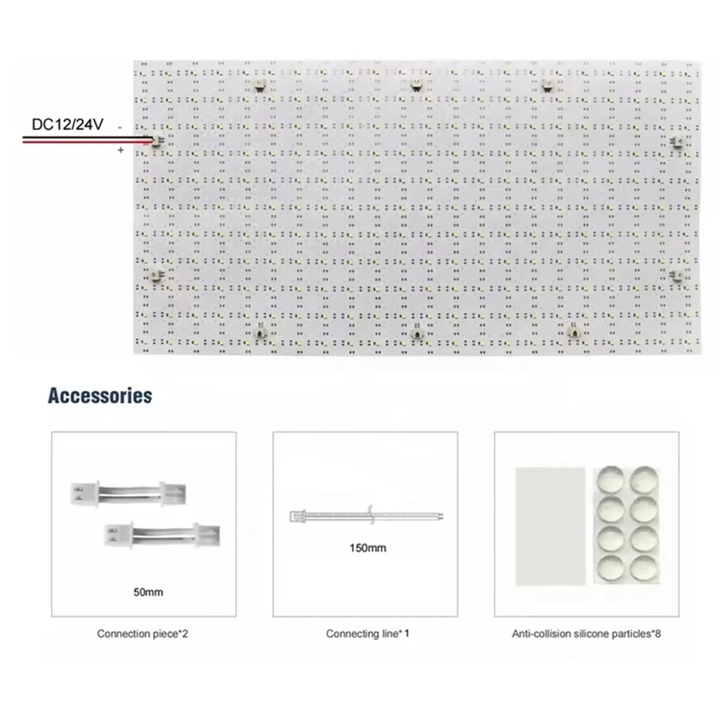 Flexible LED Panel Sheet 490x245mm DC24V 28W – Kitchen Backlight