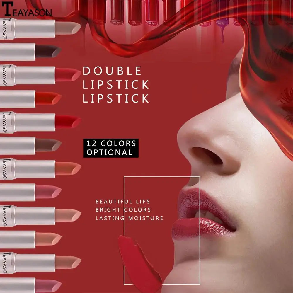 TEAYASON 2-in-1 Matte Liquid Lipstick & Gloss – Waterproof