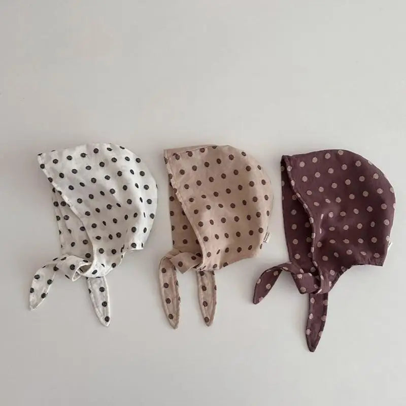 Infant Turban Headwrap Dot Pattern Baby Cap | Boys & Girls 0-3Y