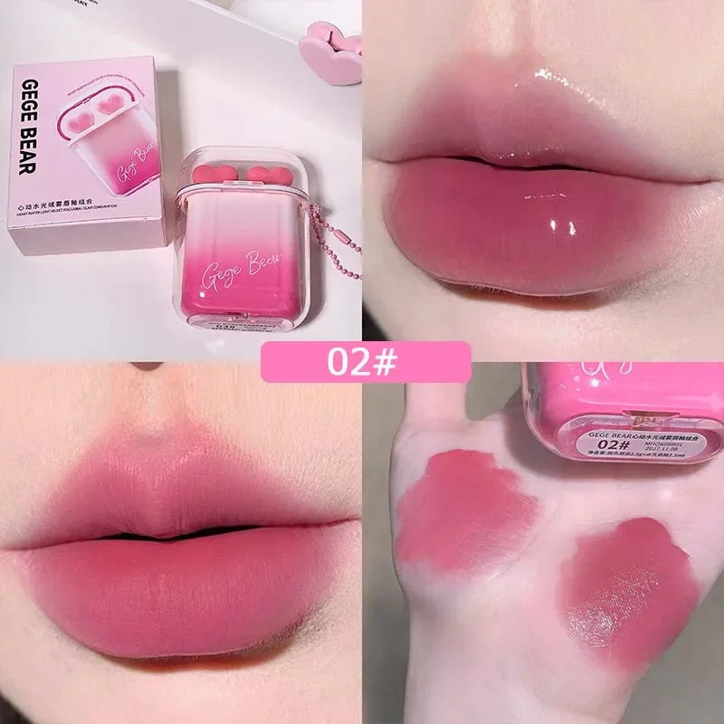 Rose Pink Matte Velvet & Mirror Lip Gloss Kit | Long-Lasting
