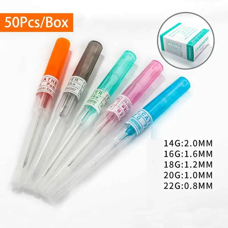 Veterinary IV Cannula Catheter 20G–26G, 50pcs | Vet Supplies