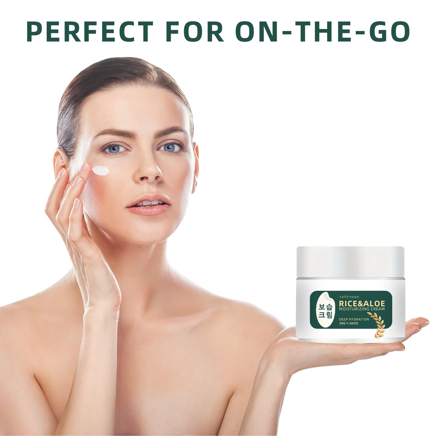 veérenae Rice & Aloe Face Moisturizer – Non-Greasy, All Skin