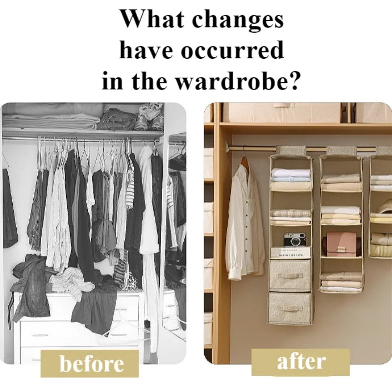 Multi-Layer Hanging Wardrobe Organizer – Bras, Socks & Underwear