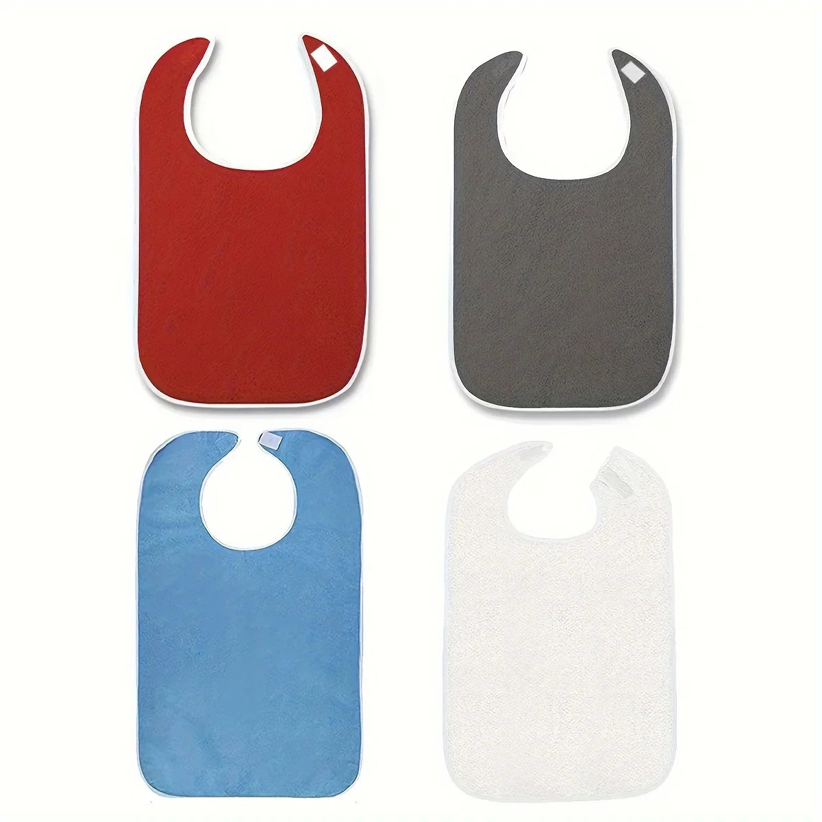 New coated adult apron reusable waterproof terry bibs Or bring a pocket For adult women and men Elderly Seniors & Disabled bibs Peaceful Pleasures Health and Wellness