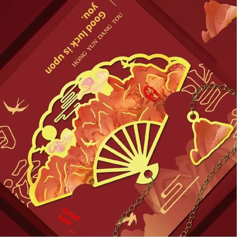 Vintage Butterfly Metal Bookmark – Hollow Flower Fan Design