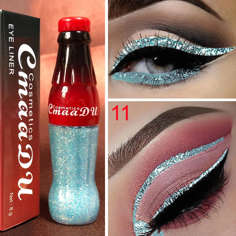 Waterproof Glitter Eyeliner and Eyeshadow Stick Set - Vibrant, Long-Lasting Colors for Flawless Eye Makeup, Ideal for Parties an Peaceful Pleasures Health and Wellness KLPYXY-11