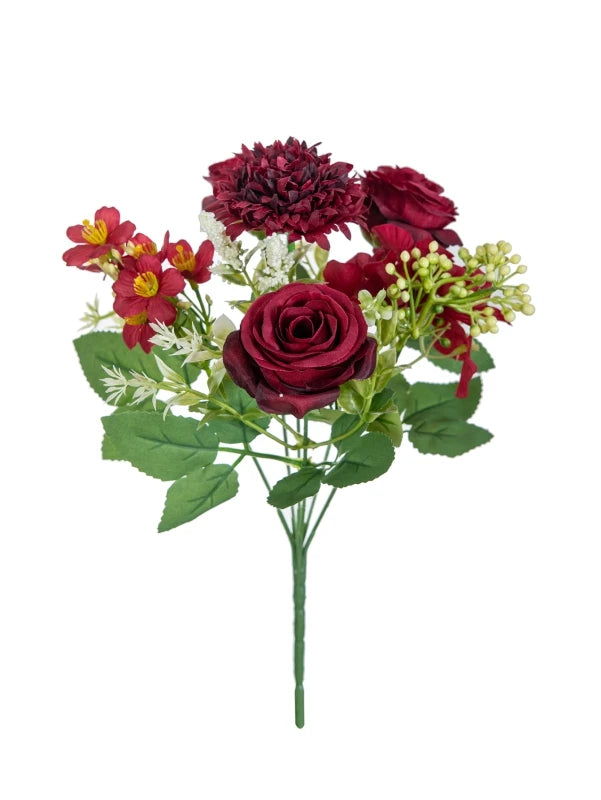 Artificial Silk Hydrangea Rose Bouquet | Wedding & Home Decor