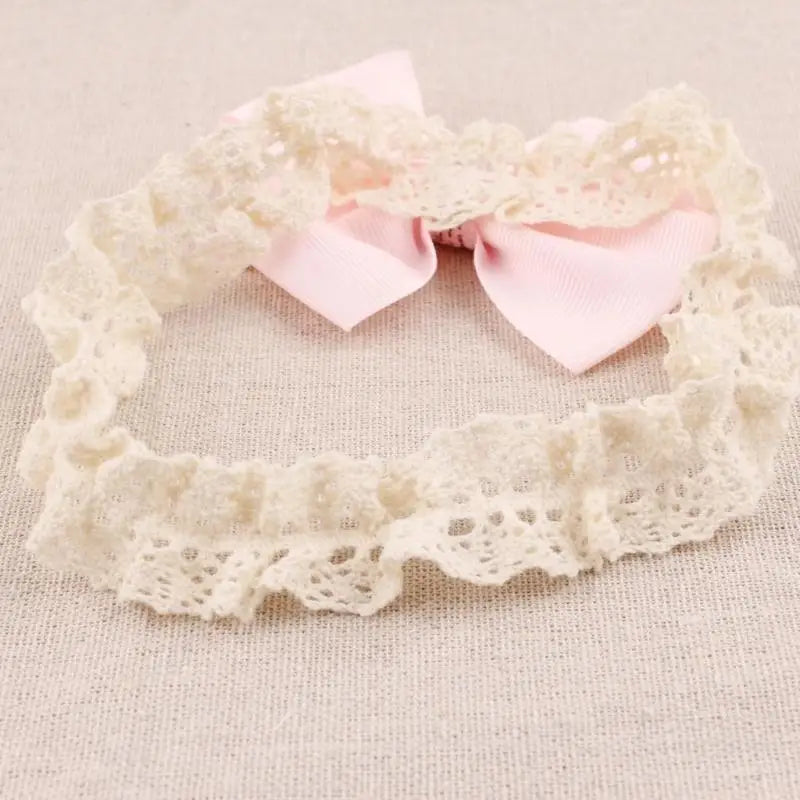 Baby Non-Slip Socks & Lace Headband Set | Infant 0–12 Mo