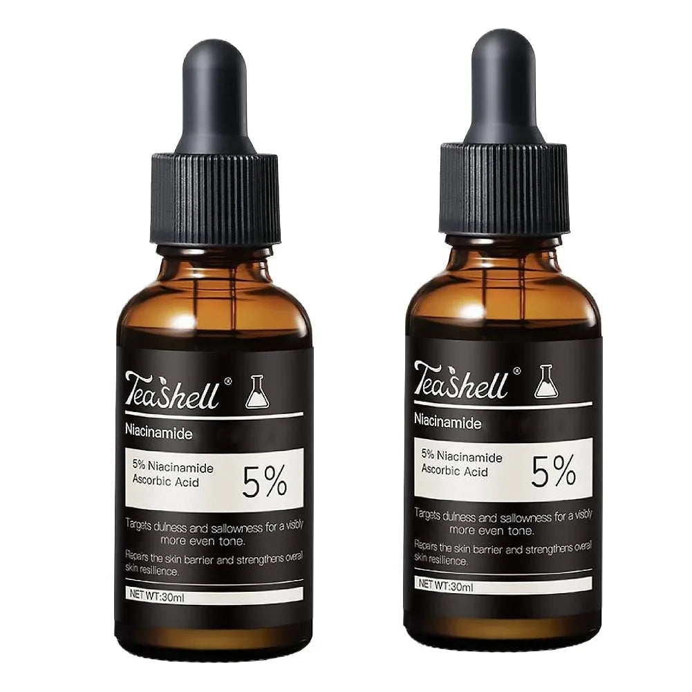 Teashell Serum 5% Niacinamide & Arbutin 30ml Fade Dark Spots Skin Moisturizing Hydration Sensitive Skin Peaceful Pleasures Health and Wellness 2PCS