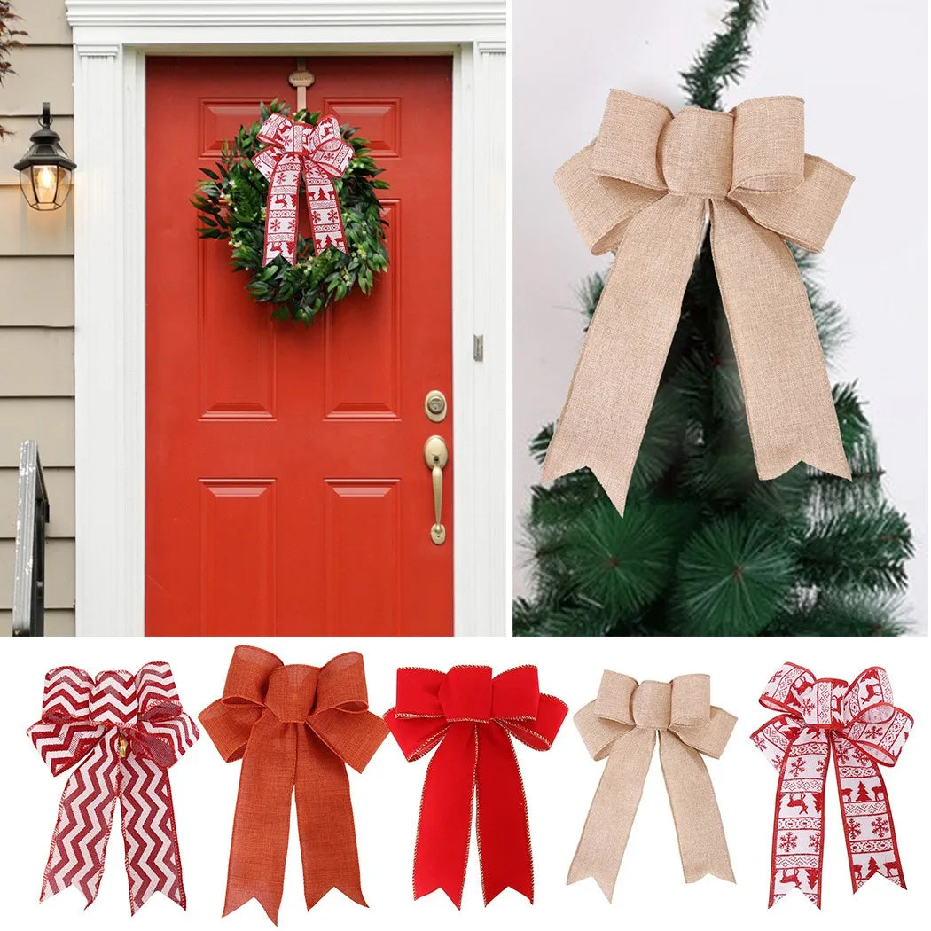 Cloth Bowknot Ribbon – Christmas Tree & Holiday Decor