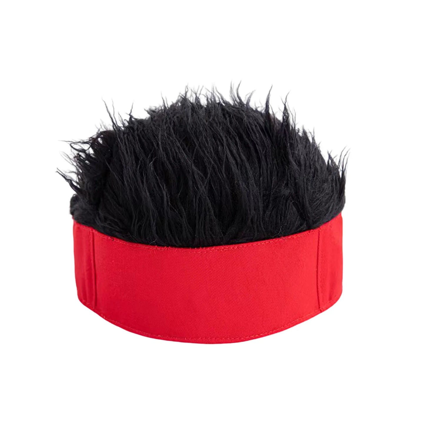 Black Wigs Hat Knit Beanie Soft Breathable Men Women Beanie Wig Hat for Home School Performance Costume Peaceful Pleasures Health and Wellness Red black