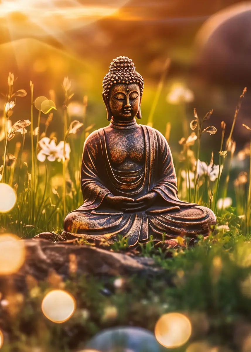 Buddha Zen Meditation Canvas Wall Art | Peaceful Nature Decor