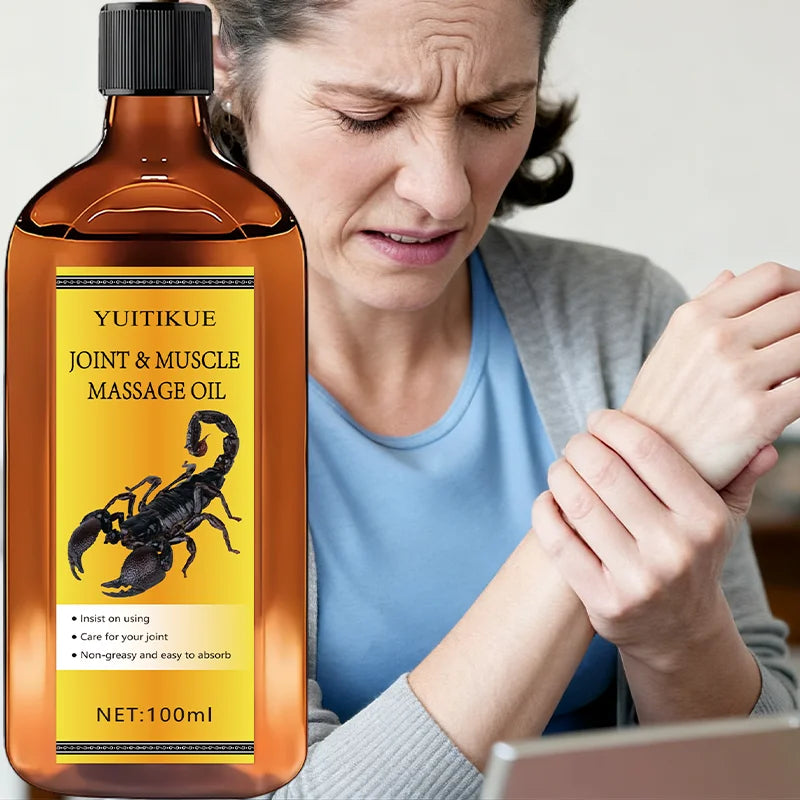 YUITIKUE 100ml Joint & Muscle Massage Oil Non-Greasy Fast Absorption for Active Lifestyles & Sports Multi-Body Part Care Peaceful Pleasures Health and Wellness