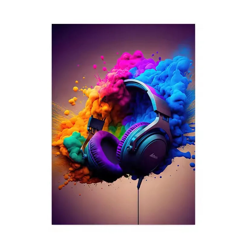 3pcs Game Controller Cool Game Wall Posters, Home Decor, Canvas Painting, Used for Living Room Porch Home Decoration No Frame Peaceful Pleasures Health and Wellness ZLH3823 40x60cm No Frame