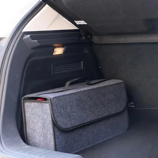 Foldable Car Trunk Organizer – Felt Storage Box with Compartments Trunk Organizer Peaceful Pleasures Health and Wellness