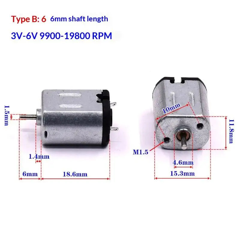 1/5Pcs FF-030 Mini Mute 030 Motor DIY Hobby Toy Lock Car AV Device DC 3/3.7/5/6/12V High Speed Micro Electric Motor Peaceful Pleasures Health and Wellness