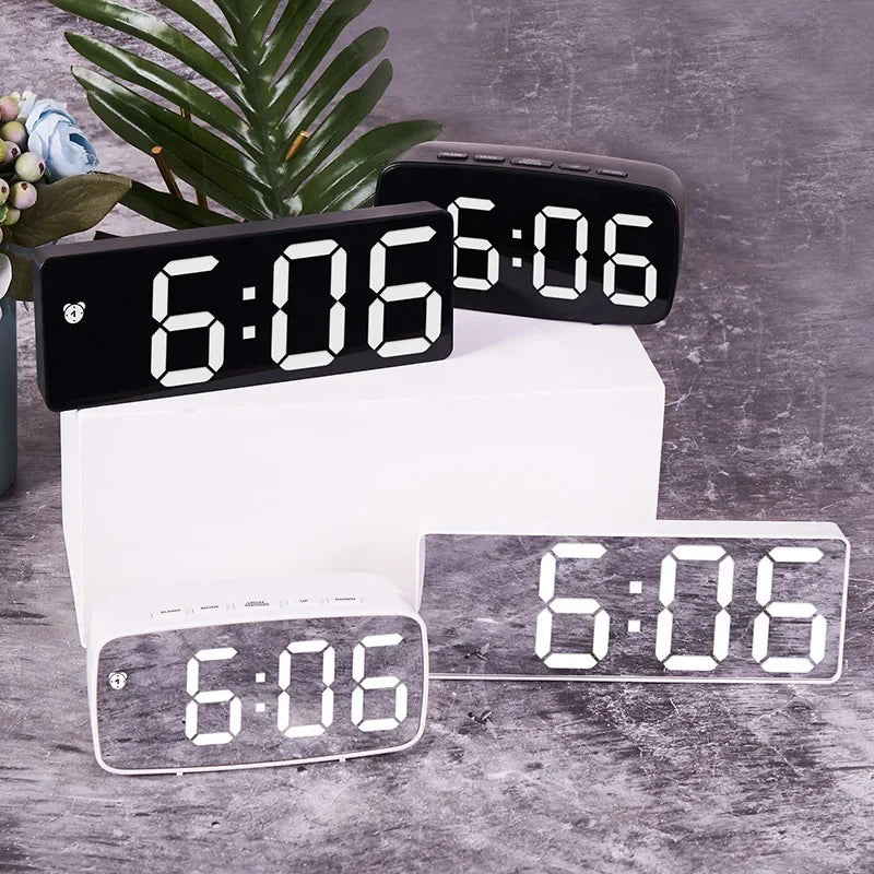 LED Digital Alarm Clock – Voice Control, Snooze & Night Mode LED Alarm Clock Peaceful Pleasures Health and Wellness