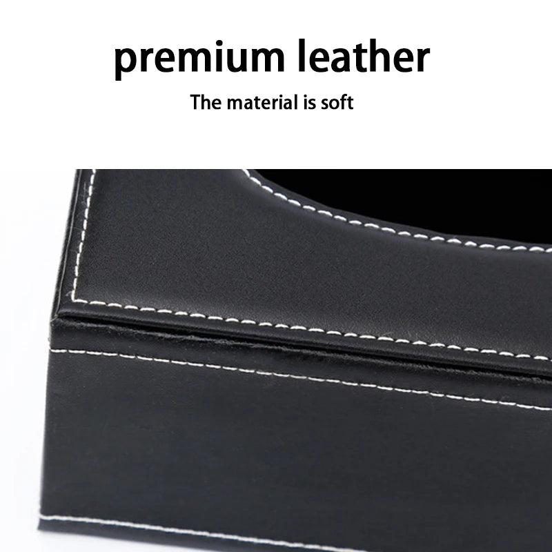 Leather Tissue Box Cover – Car & Home Anti-Moisture Dispenser