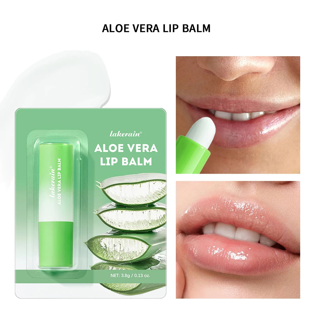 Lip Aloe Balm Nourishing, Refreshing, Hydrating and Moisturizing Preventing Cracking and Repairing Lips Gentle Non Irritating Peaceful Pleasures Health and Wellness 1pc