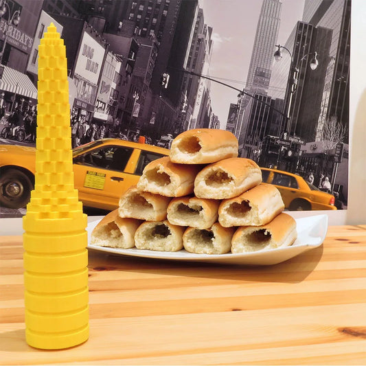 ABS Bread Driller Hot Dog Bun Driller Non Stick Hot Dog Bread Drilling Tool for Kitchen Camping BBQ Party Hot Dog Bread Driller Peaceful Pleasures Health and Wellness